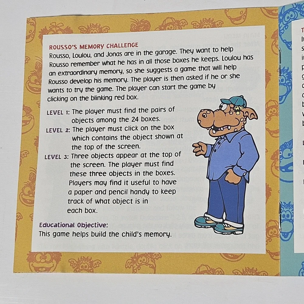 Wimzie's House Play Along‎ With Wimzie Kids Computer PC Game 1999 CD-ROM Vintage